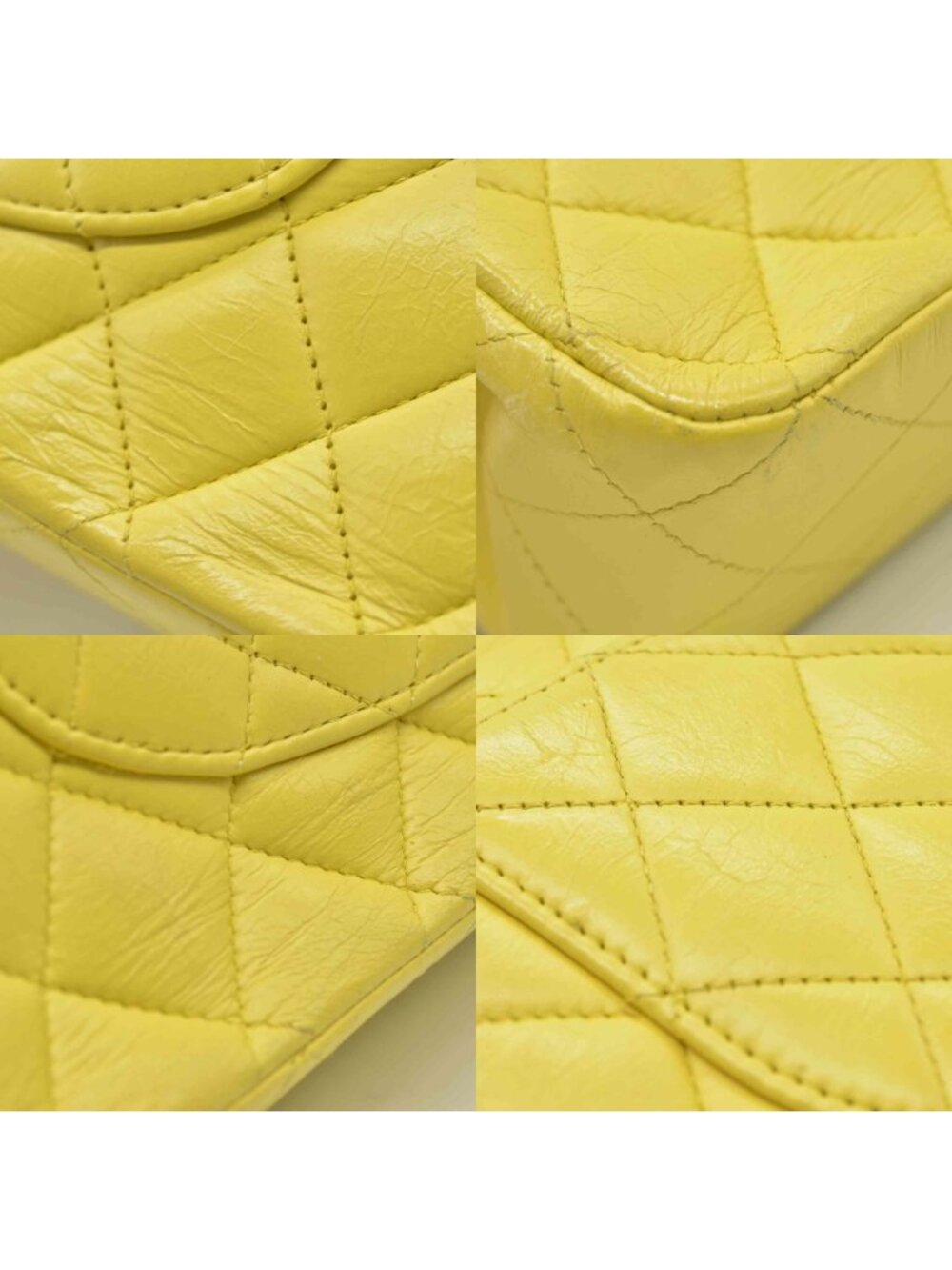 $11300 2010 Chanel Lambskin Quilted Medium Double Flap Yellow - Picture 7 of 10